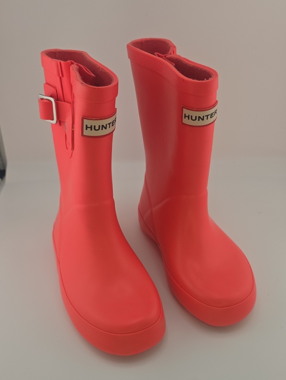 Hunter Toddler Size 10 Pink/Coral Rain Boot